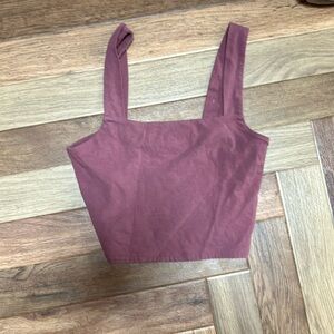 Aeropostale maroon crop top